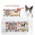 Personalized Cat Mom Mug with Custom Dog Portrait - Axyaa Brand