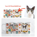 Personalized Cat Mom Mug with Custom Dog Portrait - Axyaa Brand