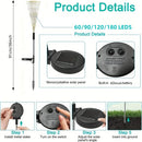 Axyaa Solar Fireworks Lights: Outdoor Waterproof 8 Modes LED String Lights