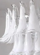 Axyaa Colored Glass Chandelier: New Murano Collection for Living Room, Bedroom, Dining Room