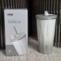 Axyaa Insulated Cold Cup with Diamond-Shaped Straw for Portable Ice Cream Water.