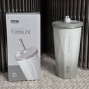 Axyaa Insulated Cold Cup with Diamond-Shaped Straw for Portable Ice Cream Water.