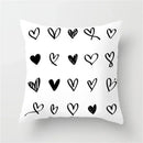 Axyaa Geometric Heart Stripe Dot Pillow Case for Home Decor