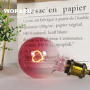 Axyaa Gradient Pink LED Filament Heart Light Bulb - E27 Dimmable Romantic Warm Light