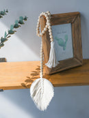 Axyaa Macrame Leaf Wall Hanging Rope Decor