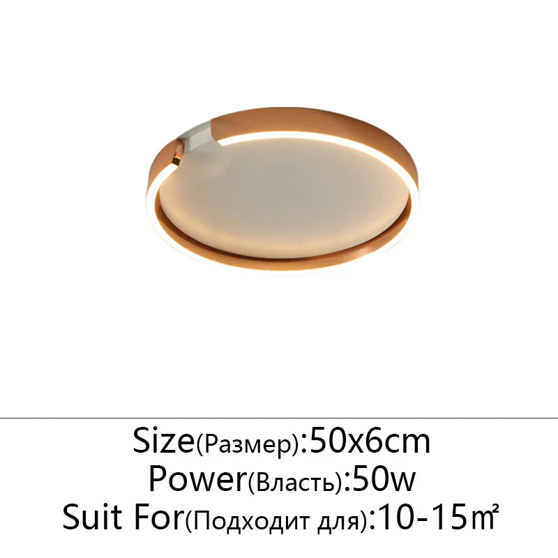 Axyaa Rose Gold LED Ceiling Light for Home Lighting in Living Room, Bedroom, Study Room