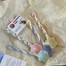 Axyaa Ceramic Star Soup Spoon: Hand-Painted, Long Handle, Cute Korean Design