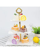 Axyaa Three-tier Cake Stand: Elegant Wedding & Party Dessert Tray