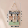 Axyaa Seasonal Wooden Wall Vases Set - Farmhouse Decor for Home