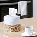 Axyaa Hand-Woven Tissue Box: Multi-Functional Paper Storage & Decor for Bedroom, Living Room