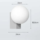 Axyaa Glass Ball Wall Sconce Light with G9 Bulb & Metal Base