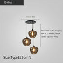 Axyaa Nordic Glass Pendant for Dining Living Office Lighting