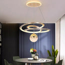 Axyaa Modern LED Chandeliers for Living and Dining Room Lighting
