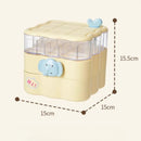Axyaa Rotating Jewelry Box Organizer Hair Accessories Earrings Rings Storage Box