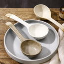 Axyaa Coarse Pottery Spoons: Long-handled Creative Ceramic Tableware Soup Spoons