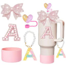 Axyaa Cup Accessories Set for Stanley Tumblers: Straws, Covers, Caps, Boot, Charm Chains