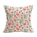 Axyaa Summer Flamingo Linen Pillowcase - 45*45cm