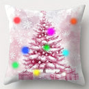 Pink Santa Snowman LED Luminous Pillowcase - Perfect for Christmas Home Decor & Gifts by Axyaa