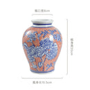 Blue & White Belly Vase by Axyaa - Retro Chinese Porcelain Ornaments for Home Decor
