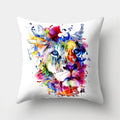 Axyaa Lion Tiger Head Pillowcase for Home Decor - Soft and Stylish Animal Cushion Cover