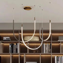 Axyaa Modern U-shaped LED Chandelier for Restaurant and Exhibition Hall