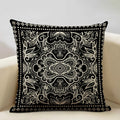 Axyaa Geometric Aztec Bohemian Print Cushion Cover 45x45cm Linen Pillowcase