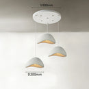 Axyaa Wabi Sabi 3-Light Grey Chandelier - Simple Nordic Design