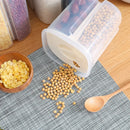 Axyaa 3L Transparent Rice Bucket Storage Container Kitchen Organizer