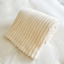 Axyaa Rabbit Plush Flannel Blanket Cover - Cozy Nap Blanket, Machine Washable
