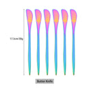 Axyaa Gold Stainless Steel Cutlery Set of 6 Butter Cheese Dessert Knives