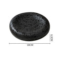 Axyaa Ceramic Dinner Plate Set | Irregular Texture Soup Salad Bowl | Home Tableware