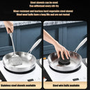 Axyaa 316 Stainless Steel Non-Stick Frying Pan Wok for Gas Stove Induction Pot