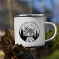 Axyaa Mountain Enamel Mug: Creative Camping Coffee Tea Cup for Hiking Gift