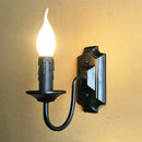 Axyaa Vintage Iron Wall Lamp E14 Candle Light Sconce for Bedroom Balcony Lighting