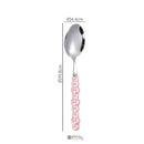 Axyaa Pearl Byen Ceramic Handle Cutlery Spoon Fork Set