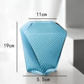 Axyaa Frosted Leaning Tower Glass Vase: Simple & Elegant Decor Item