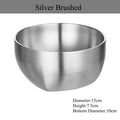 Axyaa Stainless Steel Bowl Set - Home Kitchen Tableware Accessory