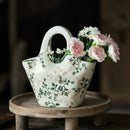 Axyaa Ceramic Vase: French Retro Pastoral Style, High Sense, Creative Ornament