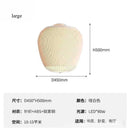 Axyaa White Knitted Fabric Pendant Light: Modern Spanish Designer Mushroom Lamp for Home Decor