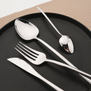 Axyaa 32Pcs Stainless Steel Cutlery Set Silverware Flatware Dinnerware Kit