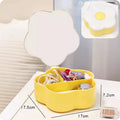 Axyaa Kawaii Floral Jewelry Box Organizer for Girls and Women
