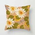 Axyaa Flower Butterfly Pattern Decorative Pillowcase for Home Sofa.