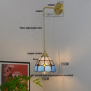 Axyaa Glass Brass LED Wall Sconce Vintage Vanity Light Fixture