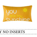 Axyaa Happy Bird Yellow Pillowcase Sofa Cover Home Decor Customizable 30x50 40x60