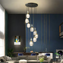 Axyaa Gold Pendant Light Adjustable Hanging Modern Pendant Lighting for Kitchen Island, Bedside, Living Room