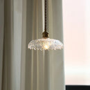 Axyaa Clear Glass LED Pendant Lights for Kitchen Island Coffee, Modern Nordic Decor