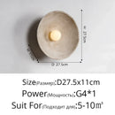 Axyaa Glass Ball Wall Lamp Wooden Bedroom Living Room Indoor Decor Lighting