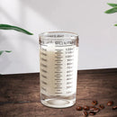 Axyaa Glass Measuring Espresso Cup Set for Coffee Extraction Mug