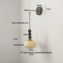 Axyaa White Glass Globe LED Wall Light Fixture - Nordic Modern Design