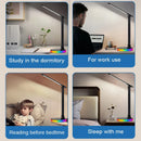 Axyaa LED Desk Lamp with USB Plug, 3-Level Touch Dimmable Table Lighting